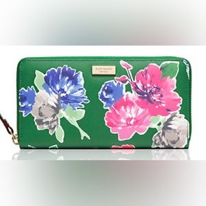 Kate Spade Grant Street floral zip around wallet